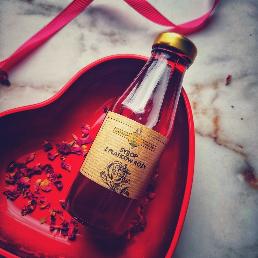 SYROP Z PŁATKÓW RÓŻY