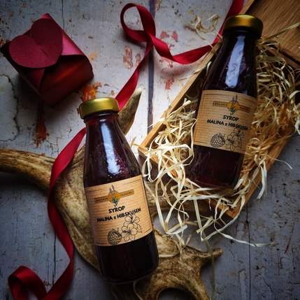 SYROP MALINOWO HIBISKUSOWY 